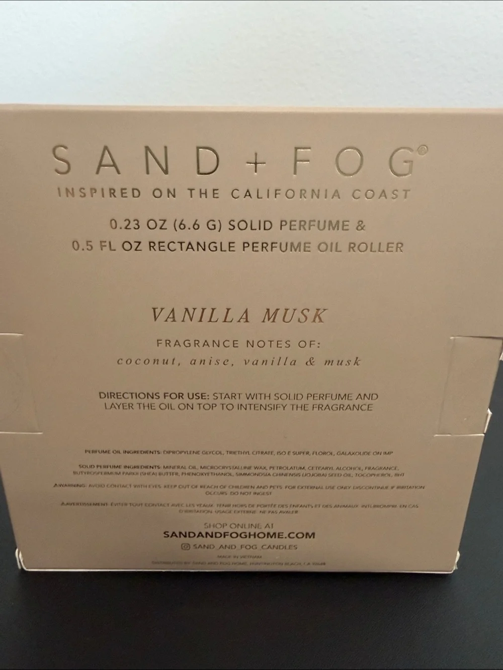 SAND+FOG | Inspired By The California Coast Perfume Oil Layering Set